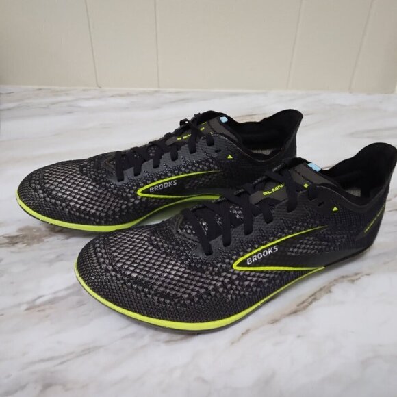 Brooks | Elmn8 6 Running Shoes Track Quicknit Black  | Size 9 - Picture 3 of 12